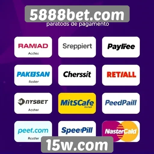 Métodos de pagamento aceitos no 5888bet.com